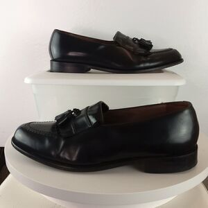 Bostonian classics black leather tassel loafers